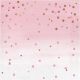 Creative Converting 340157 Rose All Day Polka Dot Napkins, 6.5 Inches, Pink