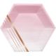 Creative Converting 340167 Rose All Day Stripes Paper Plates, 8 Inches, Pink