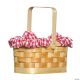 Morris PURSE GINGHAM BASKET W/BEAR