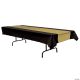 Morris BLACK AND GOLD TABLECOVER