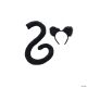 Morris BLACK TAIL & EARS SET - ADULT
