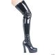 Morris BLACK THIGH HIGH BOOTS-SIZE 8