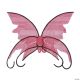Morris WINGS BUTTERFLY PINK W/BLK TRM