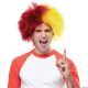 Morris BURGUNDY AND GOLD SPORTS WIG