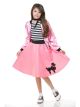Charades Childs Poodle Skirt, Pink, X-Small