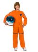 Charades Astronaut Suit Childrens Costume, Orange, X-Small