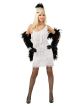 Charades Womens Fashion Flapper, White, Small