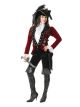 Charades Womens Sultry Pirate Jacket, Wine, Small