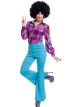 Charades Womens 1970S Queen Disco Shirt, As As Shown, X-Small