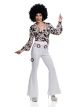 Charades Womens 1970S Paisley Costume Disco Shirt, X-Small