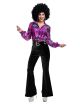 Charades Womens Disco Pants, Black, X-Large