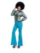 Charades Womens Disco Pants, Blue, Large