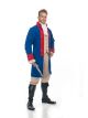 Charades Mens Alexander Hamilton Costume, Blue/Red, X-Small