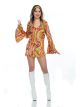 Charades Womens Rainbow Lights Disco Diva Dress, As Shown, X-Large