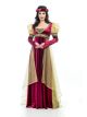 Charades Womens Renaissance Lady Costume Dress, Burgundy, Small