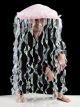 Charades Womens Light Up Jellyfish, Iridescent, One Size