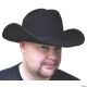 Morris COWBOY HAT BLACK FELT SML