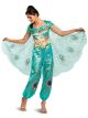 Aladdin Jasmine Teal Deluxe Adult Costume(8-10)