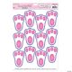 Morris EASTER BUNNY PAW PRINTS WINDOW CLINGS