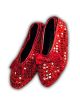 Red Sequin Shoe Covers-Child