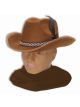 Forum Novelties Felt Cowboy Hat (Brown)-Standard
