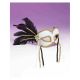 Forum Novelties 68087 Venetian Feather Mask, One Size, White