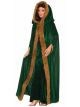Forum Novelties Womens Medieval Fantasy Faux Fur Trimmed Cape, Green, One Size