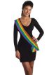Forum Novelties 73983 Unisex-Adults Sash, Rainbow, Standard, Multicolor
