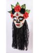Forum Novelties Womens Day Of The Dead Senora Lace Mask, Black, One Size