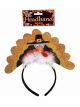 Forum Novelties 78895 Funny Thanksgiving Turkey Headband With Glitter Party Supplies, Multicolor