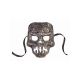 Textured Skull Mask Silver Accessory