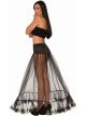 Forum Novelties Adult Long Length Black Crinoline