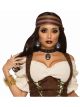Forum Novelties X83027 Fortune Teller Cameo Earrings Women, Black
