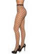 Spike & Rhinestone Fishnet Pantyhose With Stone