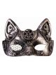 Steampunk Masks Cat Eye W/Gears Silver