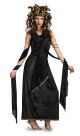 Medusa Green dress with Greek trim snake headpiece snake armband