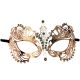 Women's Laser Cut Metal Venetian Pretty Masquerade Mask, Rose Gold