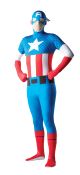 Mens Marvel Universe Captain America Adult 2Nd Skin Costume Large