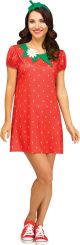 Women's Strawberry Flirty Fruit, red, M/L Size 10-14
