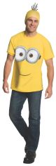 Men's Minion Costume T-Shirt, Yellow, Large