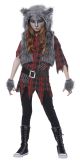 Werewolf Girl Girls Costume, Medium, Red/Gray