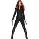 Secret Wishes Womens Captain America Civil War Widow Costume Black