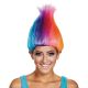 Women's Rainbow Colored Licensed Adult Troll Wig, Multi, One Size