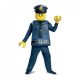 LEGO Police Officer Deluxe Costume, Blue, Small (4-6)