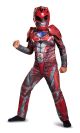 Power Ranger Movie Classic Muscle Costume, Red, Medium (7-8)
