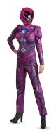 Women's Ranger Movie Deluxe Adult Costume, Pink, Small (4-6)