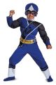 Power Rangers Ninja Steel Toddler Muscle Costume, Blue, Medium (3T-4T)