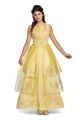 Women's Belle Ball Gown Deluxe Adult Costume, Yellow, Small (4-6)
