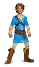 Link Breath Of The Wild Boys Deluxe Costume, Blue,Small(4-6X)