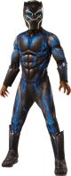 Boy's Kids Deluxe Black Panther (Movie) Battle Suit Costume, Small